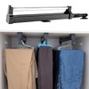 Pull Out Clothes Hanger Rail for Closet, Adjustable Heavy Duty