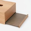 KEYUCA Cluster Tissue Box (Natural/Wooden), Stylish, Wood Grain Tissue, Tissue
