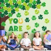 FYSUIMU St. Patrick's Day Bulletin Board Set Classroom Decorations Lucky