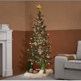 Ikea VINTERFINT Artificial Christmas Tree Build With 156 LED Lights 63" 80534857