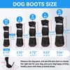 Billionchains 4 PCS Dog Boots Waterproof Dog Shoes with Reflective,