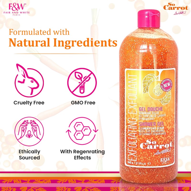 Fair and White So Carrot Body Scrub Body Wash 31.8