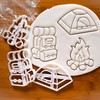 Set of 3 Camping Cookie Cutters (Designs: Backpack, Tent, &