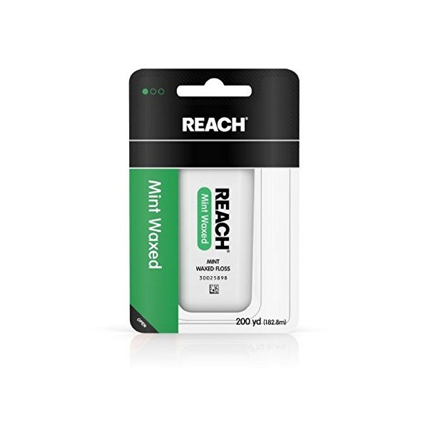 REACH Mint Waxed Floss 200 Yards (Packs of 7)