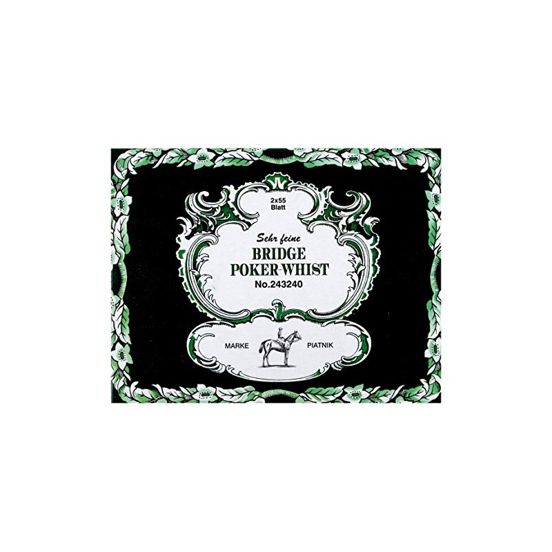 Piatnik 2432 - Bridge Poker Whist 2 x 55 Karten
