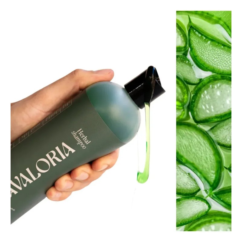 Shampoo Avaloria Botánico Anticaída y Crecimiento Natural 480 ml, sin