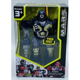HAP-P-KID M.A.R.S. CYBOTRONIX 7 IN. MOTORIZED WALKING ROBOT POLAR CAPTAIN batteries inc