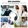 Telephone Headset Noise Cancelling Clear Chat USB Plug Computer Headphone