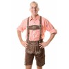Men's Bavarian Lederhosen Tracht Oktoberfest Lederhosen Brown 32