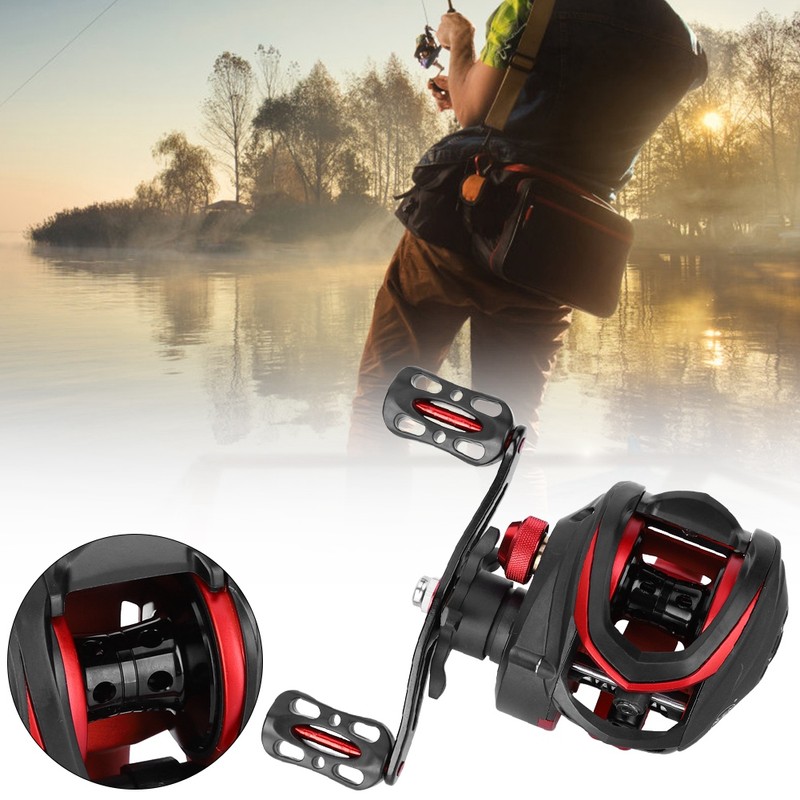 Metal High Speed Bait Black Rose 8.1：1 Long Shooting Left/Right