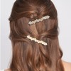 MOTIBACK Pearl Hair Clips Barrettes for Women - 4PCS Elegant