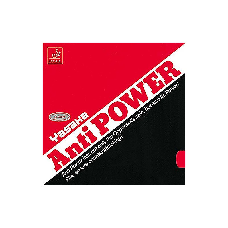 Yasaka Rubber Anti Power, options 2.0 mm, red