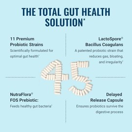 Live Conscious PRO45 Probiotics for Women & Men: Comprehensive Formula, 45 Billion CFU, 11 Strains, Dairy Free - w/Prebiotics and Probiotics - Promote