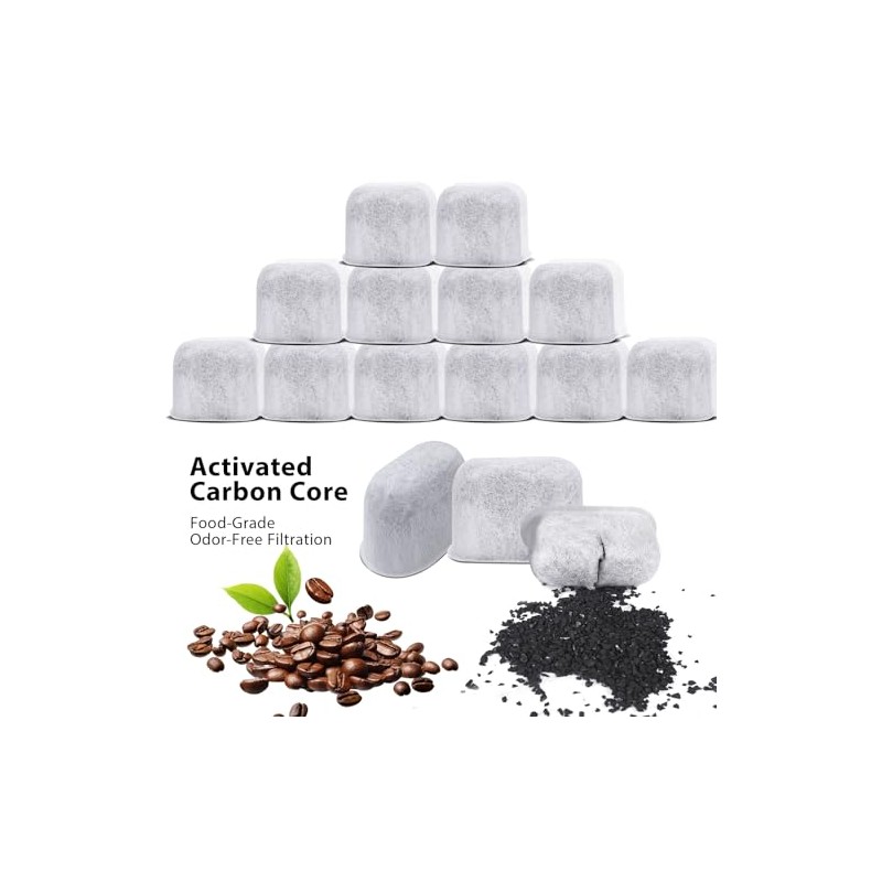 24 Pack Water Filters for Cuisinart Coffee Makers - Charcoal