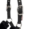 LeMieux Comfort Headcollar for Horses - Black/Grey - Soft Fleece