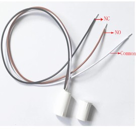 RC-33 NC/NO Magnetic Reed Switch Recessed Wired Door Window Alarm, Magneti Door Switch, Contact Sensor, for Home Security and Burglar Alarm Systems, Sets of 10, White