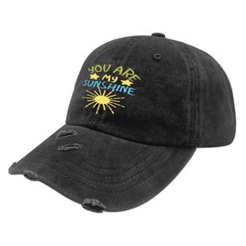 You are My Sunshine Hat Sunshine and Big Hug for You Funny Hats Washed Distressed Baseball Caps Sunshine Gifts for Friends