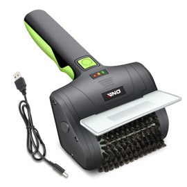 DNA MOTORING TOOLS-00219 Cordless Electric Grill Cleaning Scrub Brush Rechargeable with Type-C Charge Cord,Green/Black