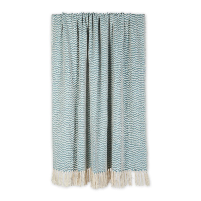 DII Chevron Hand Woven Cotton Throw Collection 50 x 60