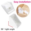 Ctyjia Pack of 20 Plastic Corner Braces, Angle Connectors, Cabinet