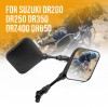 TWOM Black Dual Sport Motorcycle Side Mirrors For Suzuki DR200