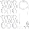 6 Pack Plug in Hanging Light Kit for Christmas E26/e27