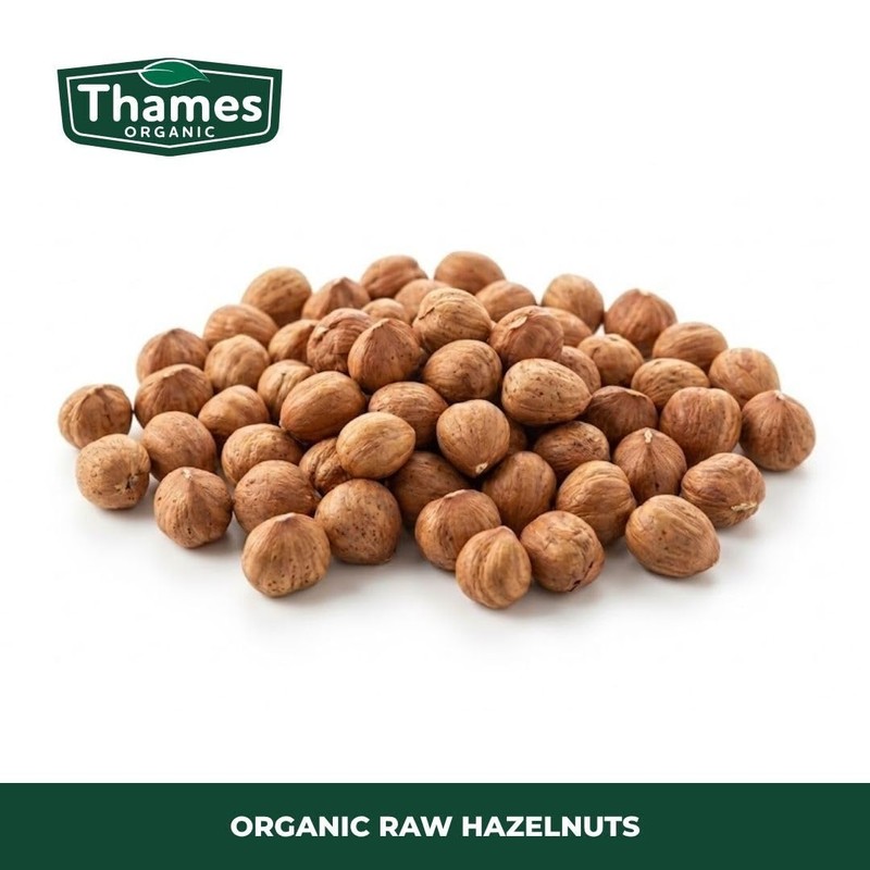 Organic Raw Hazelnuts-Certified Organic, Non-GMO, Vegan, No Additives, No Preservatives,