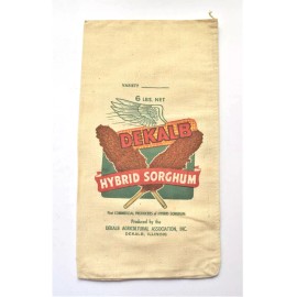 DeKalb Vintage Dekalb Corn Seed Sack 6lb Hybrid Sorghum 15" x 8" New