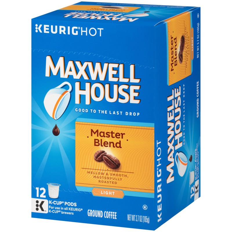 Maxwell House Master Blend Light Roast K-Cup Coffee Pods (12