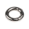 SONONIA 5pcs Round Snap Open Hook Spring Ring Keychain Carabiner