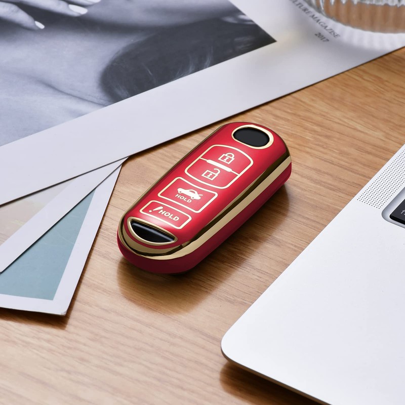 ELOHEI for Mazda Key Fob Cover Case, Compatible with Mazda