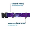 Buckle Down Plastic Clip Collar - Galaxy Blues/Purples - 1/2"