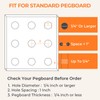 INCLY 8 Pack 6" Pegboard Shelf Hooks, 1/4" Peg Board