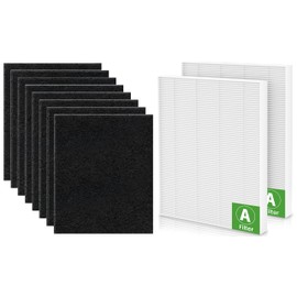 115115 Replacement Filter A, C535 Replacement Filters For Winix PlasmaWave C535, 5300, 6300, 5300-2, 6300-2, P300, 9000, 5000, 5000B Air Purifier, for Winix Size 21 Filter A, 2 HEPA + 8 Carbon Filters