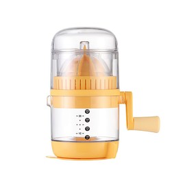 Citrus Manual Juicer Lemon Squeezer, Orange Juicer Handheld Manual Press for Max Extraction, Easy to Clean/Use Juice Squeezer with Capacity Marking, Orange, Upgraded Design