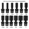 MIXPOWER 3/8" Drive Deep Impact Universal Joint Swivel Socket Set,