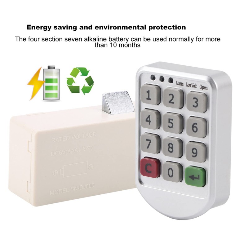 Ejoyous Electric Code Lock, Digital Cabinet Lock, Drawer Lock, Electromagnetic