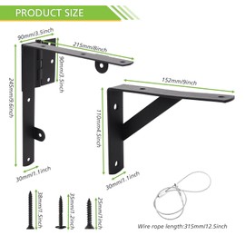 LANMIERT Fence Gate Kit, Anti Sag Gate Kit for Wooden Fence; Heavy Duty Gate Kit with Gate Latch; Gate Hardware for Wooden Gate Fence, Driveway Gates, Shed Doors, Corral Gates, Wood Windows