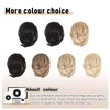 BARSDAR Hair Bun Ponytail Extension, Straight Synthetic Hairpiece Fully Short