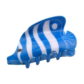 Blue Fish Shape Hair Claws Non Slip 3.5" Sea Animal Design Hair Clips for Women Girls Medium Thick Hair Accessories