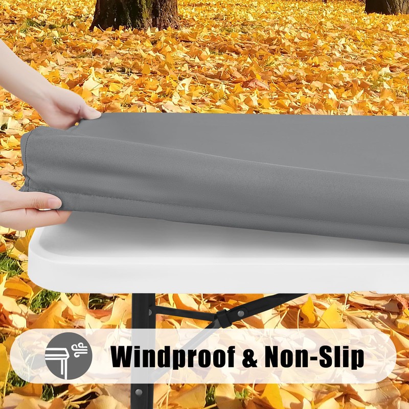 Smiry - Mantel rectangular para picnic, paquete de 2, manteles