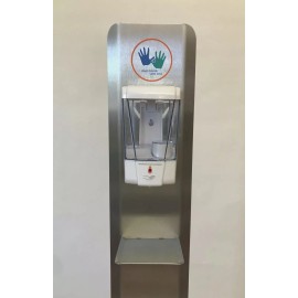 ethos hp Stainless Steel Portable Hands Free Sanitizer Dispenser Stand  - Stand only