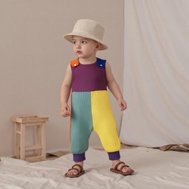 Xnqiwq Toddler Baby Boy Girl Overalls Colorful Corduroy Romper Patchwork Suspender Pants Jumpsuit Infant Fall Outfit (Green, 12-18 Months)