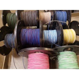 ACDC 18 AWG TXL HIGH TEMP AUTOMOTIVE POWER WIRE 7 STRIPE COLORS 10 FT EA PARA