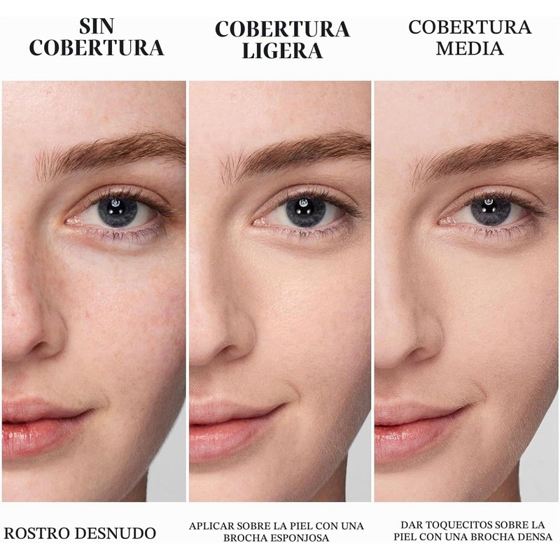 Base de maquillaje en polvo horneado, correctora y con control