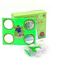 Bath Time or Table Top Ultimate Penalty Shoot Out Target Game, Unique Niche Gift Idea for Football Fans that Adults and Kids Will Love, Includes Goal Target and 3 Ping Pong Balls (Bath Time Football)