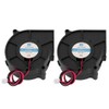 Sourcingmap 75x75x30mm 2Pin 24V Black Blower Cooling Fan for Desktop