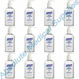 Purell *12-Pack* Purell Advanced Hand Sanitizer 8oz Gel Pump Round Bottle 4040-12-S