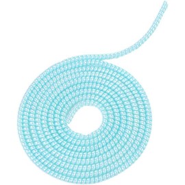 Spiral Cable Protector Charger Protector Cute, Chargers Cable Protector Data Cable Protect Sleeve, Headphone Cable Saver for Phone Earphone USB Data Charger Protector,Cable Sleeves (Laser Blue)