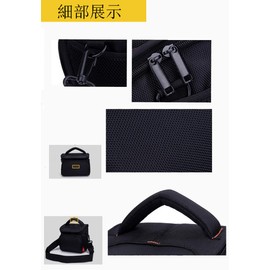 Washodo DSLR Camera Bag for Canon Eos Kiss X7, Eos Kiss X70, Canvas Fabric, Long Lens Storage, Lightweight, Durable, Stylish Recommended for photographers. 517-0017-01H